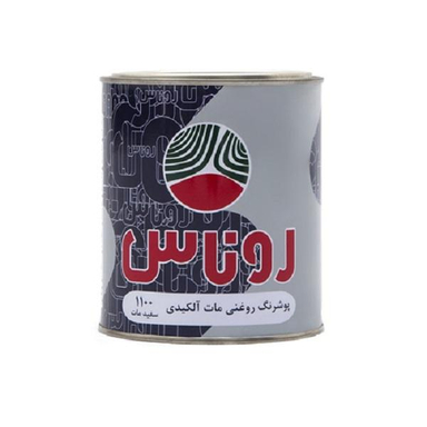 رنگ روغنی سفید مات روناس کد 1100 حجم 4 لیتر
