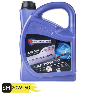 روغن موتور خودرو پروفی کار مدل PERFORMANCE 20W-50 حجم 4 لیتر