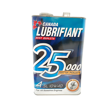 روغن موتور خودرو کانادا لوبریفنت مدل SL 10W-40 25000 حجم 4 لیتر