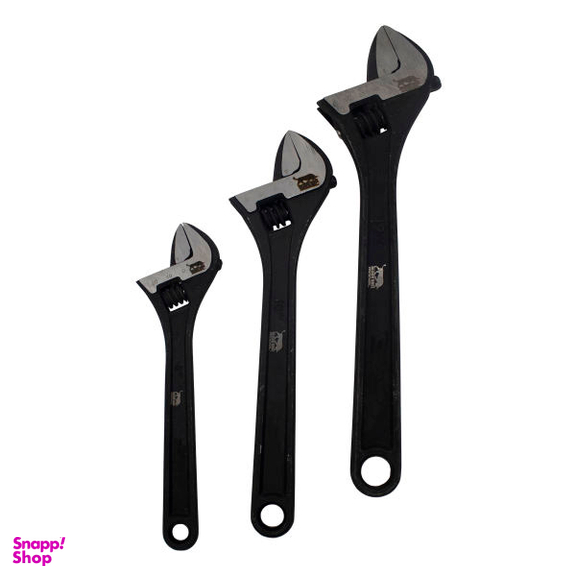 آچار فرانسه مدل بلک بول کد YPTM-8-10-12 INCH مجموعه 3 عددی