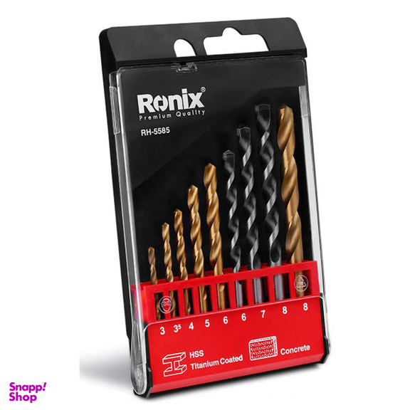 مته رونیکس (Ronix) مدل Rh-5585 مجموعه 9 عددی