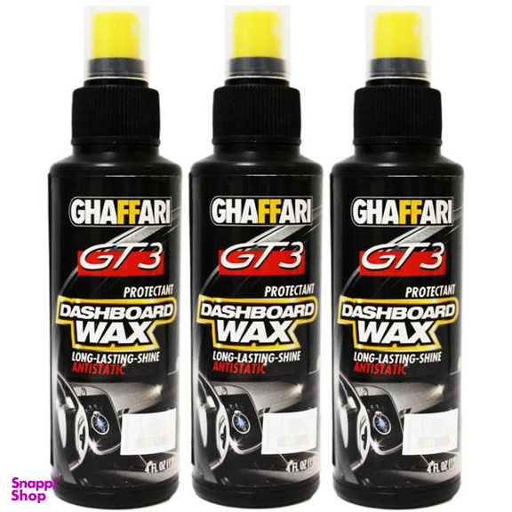 واکس داشبورد خودرو غفاری مدل GT3 حجم 120 میلی لیتر بسته 3 عددی