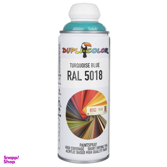 اسپری رنگ آبی فیروزه ای دوپلی کالر مدل RAL 5018 حجم 400 میلی لیتر