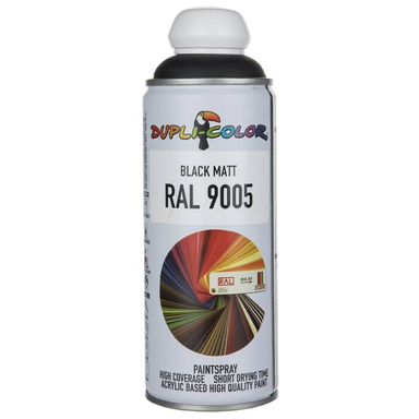 اسپری رنگ مشکی مات دوپلی کالر (Dupli Color) مدل RAL 9005 حجم 400 میلی لیتر