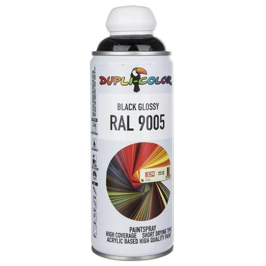 اسپری دوپلی کالر (Dupli Color) مدل RAL 9005 رنگ مشکی براق حجم 400 میلی لیتر