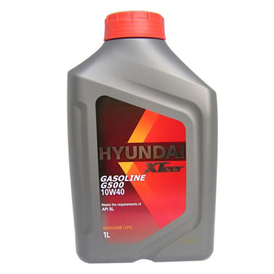 روغن موتور خودرو هیوندای اکس تیر (Hyundai Xteer) مدل G500 10W40 SL حجم 1000 میلی لیتر