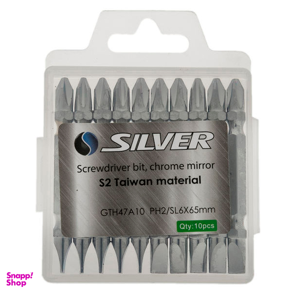 سری پیچ گوشتی دوطرفه سیلور مدل GTH47A10 بسته 10 عددی