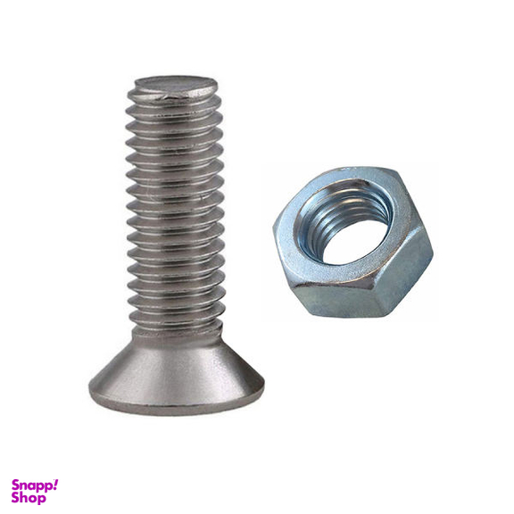 پیچ و مهره مدل سرتخت کد BPM-15-6 مجموعه 20 عددی