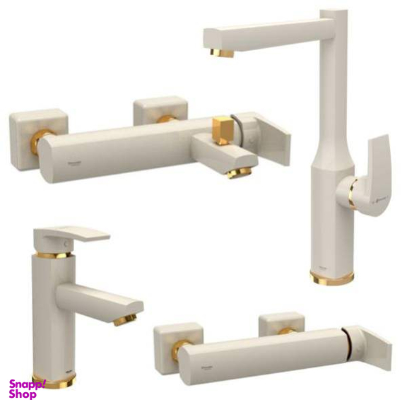 ست شیرآلات شودر مدل یونیک پلاس بسته 4 عددی