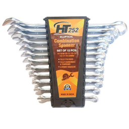 مجموعه 12 عددی آچار یکسر تخت یکسر رینگی اچ تی مدل HT0-252