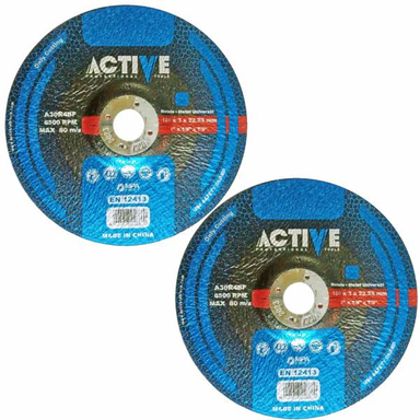 صفحه سنگ برش آهن اکتیو تولز مدل 180X3 بسته 2 عددی