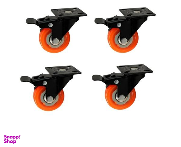 چرخ کفیدار مدل ترمز دار کد CHKT04 مجموعه 4 عددی