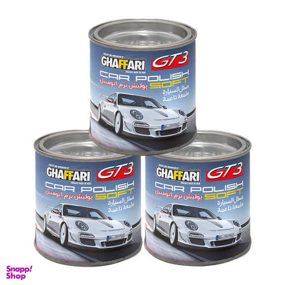 پولیش خودرو غفاری مدل GT3 وزن 170 گرم بسته 3 عددی
