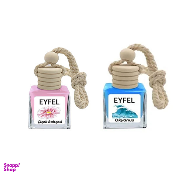 خوشبو کننده خودرو ایفل مدل اقیانوس و گل باغچه کد 02 بسته 2 عددی