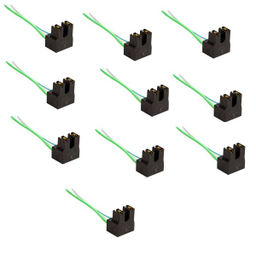 سوکت دو فیش چراغ جلو کد 45 مناسب برای پژو پارس بسته 10 عددی