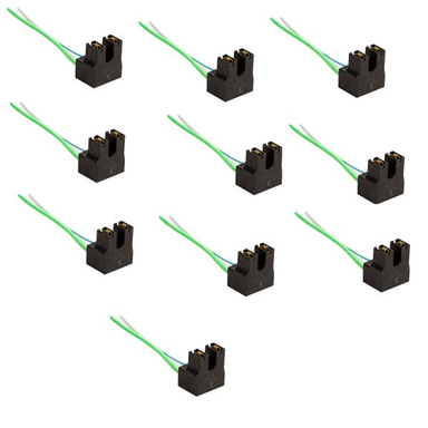 سوکت دو فیش چراغ جلو کد 45 مناسب برای پژو پارس بسته 10 عددی