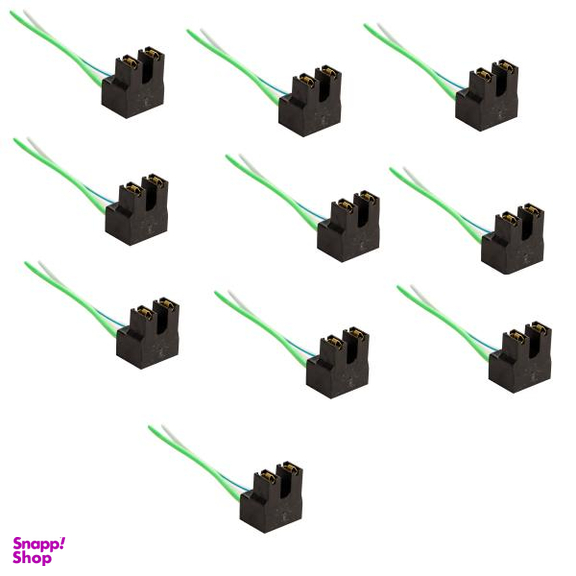 سوکت دو فیش چراغ جلو کد 45 مناسب برای پژو پارس بسته 10 عددی