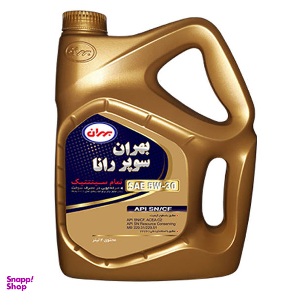 روغن موتور خودرو بهران مدل Super Rana 5W30 حجم 4 لیتر