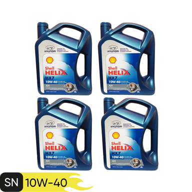 روغن موتور خودرو شل هلیکس مدل HELIX HX7 10W- 40 حجم 4 لیتر بسته 4 عددی