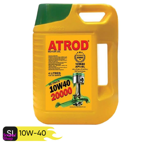 روغن موتور خودرو آترود مدل Hi-Tech 10w40 تراول گلد حجم 4 لیتر