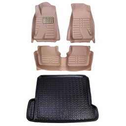 کفپوش سه بعدی خودرو مدل TAAM مناسب برای پژو 405 به همراه کفپوش صندوق