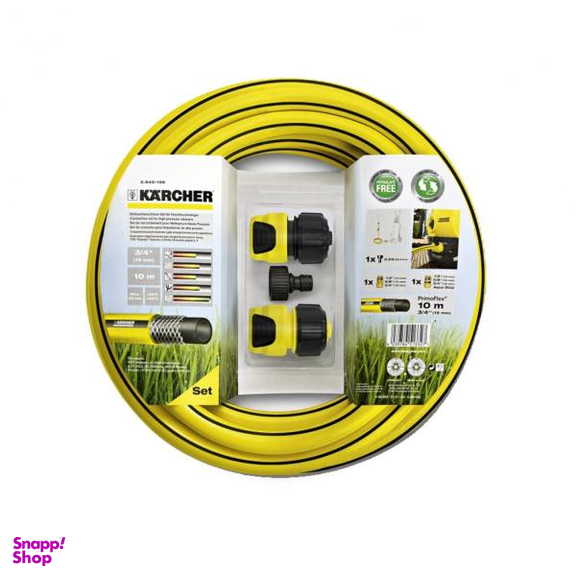 شلنگ 10 متری 3/4 با بست اتصال سریع کرشر مدل CONNECTION SET FOR HIGH-PRESSURE CLEANERS