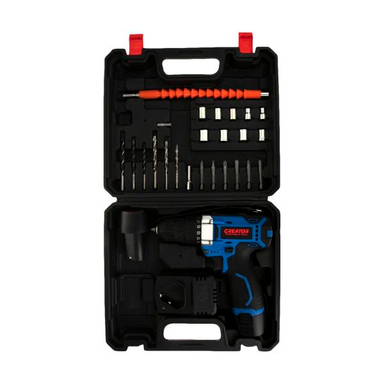 مجموعه 27 عددی دریل پیچ گوشتی شارژی کریتور کد CR -18002