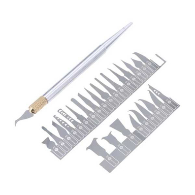 مجموعه 28 عددی تیغ و کاردک تعویض آی سی سانشاین مدل SS-101A