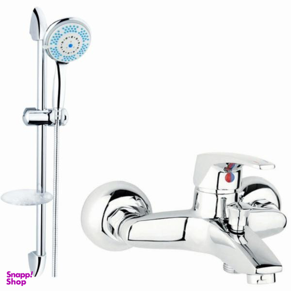 شیر حمام شیرالات رز مدل یکتا به همراه علم دوش