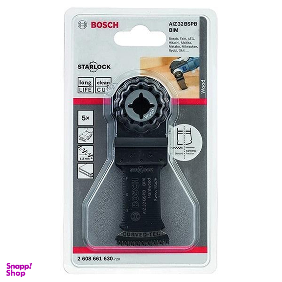 تیغه ابزار بوش (Bosch) مدل Aiz 32 Bspb Bim مجموعه 5 عددی