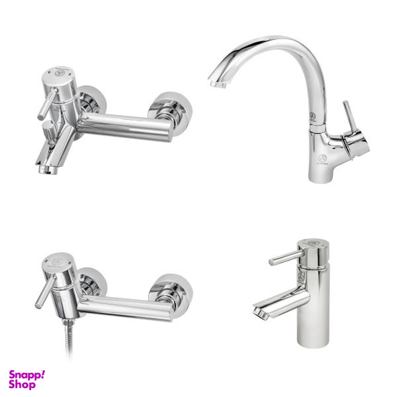 ست شیرآلات بهداشتی قهرمان مدل تتراس