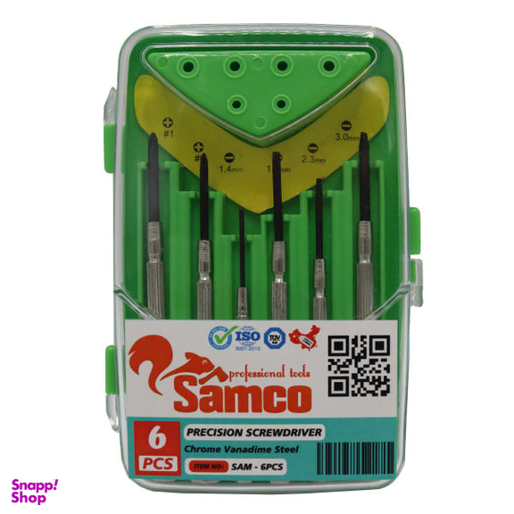 مجموعه 6 عددی پیچ گوشتی ساعتی سامکو مدل YPE-05
