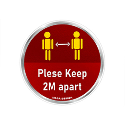 برچسب ایمنی ماسا دیزاین طرح فاصله گذاری اجتماعی مدل CV007