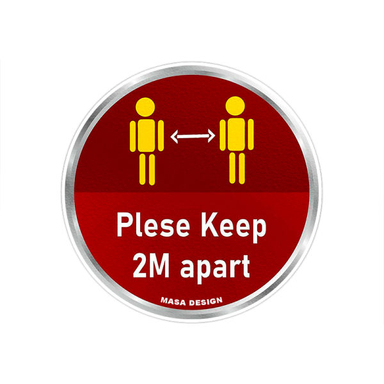 برچسب ایمنی ماسا دیزاین طرح فاصله گذاری اجتماعی مدل CV007