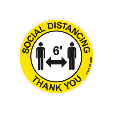 برچسب ایمنی ماسا دیزاین طرح فاصله گذاری اجتماعی مدل CV008