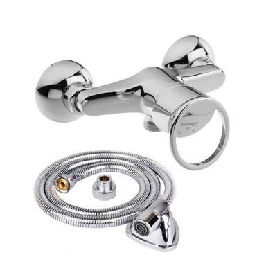 شیر سرویس بهداشتی فراست پویا مدل تنسو فلت به همراه شلنگ توالت