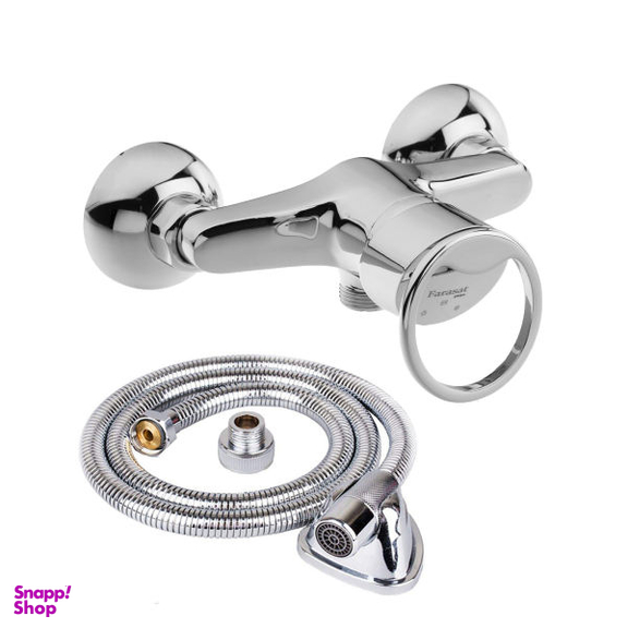 شیر سرویس بهداشتی فراست پویا مدل تنسو فلت به همراه شلنگ توالت