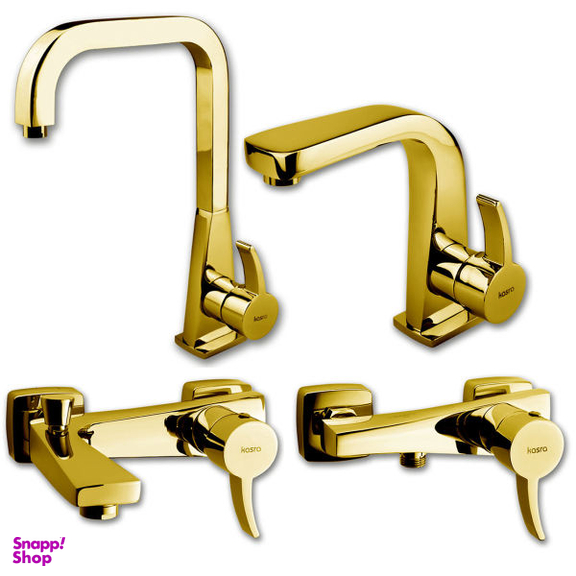 شیرآلات کسری مدل فیروزه مجموعه 4 عددی به همراه پک نظافت