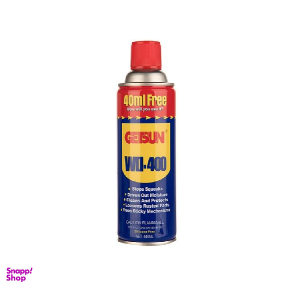 اسپری روان کننده و زنگ بر گتسان مدل Wd-400 حجم 440 میلی لیتر