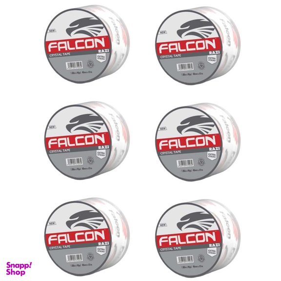 چسب پهن رازی (Razi) مدل فالکون عرض 4.8 سانتیمتر مجموعه 6 عددی