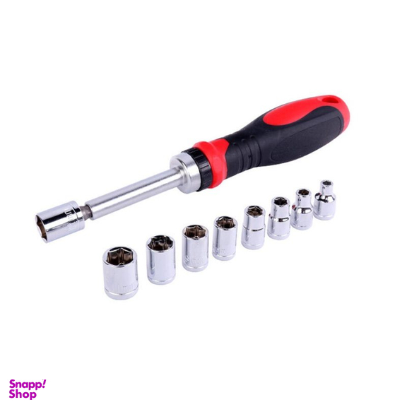 پیچ گوشتی جغجغه ای و سری بکس رونیکس (Ronix) مدل Rh-2716 مجموعه 63 عددی