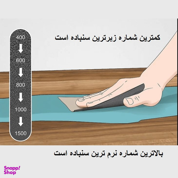 ورق سنباده اسمیردکس (Smirdex) مدل P3000 Alox