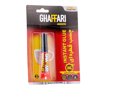 چسب قطره‌ای غفاری (Ghaffari) کد G114 حجم 3 میلی لیتر