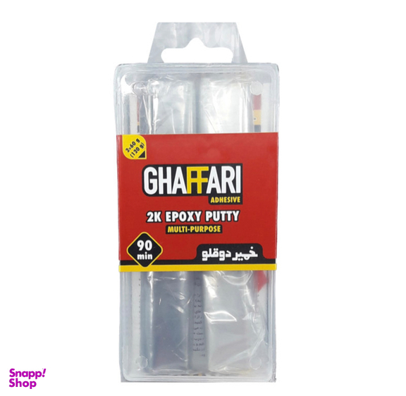 خمیر دوقلو غفاری (Ghaffari) مدل 2k Epoxy Putty وزن 120 گرم