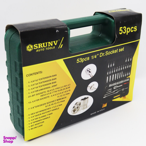 مجموعه 53 عددی آچار و سری بکس و پیچ گوشتی اسرانوی (Srunv) مدل YPS-053