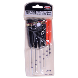 پیچ گوشتی آلنی ایت (Eight) مدل DS-6 مجموعه 6 عددی