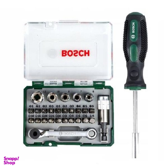 مجموعه 28 عددی سری بکس و پیچ گوشتی بوش (Bosch) مدل 2607017331