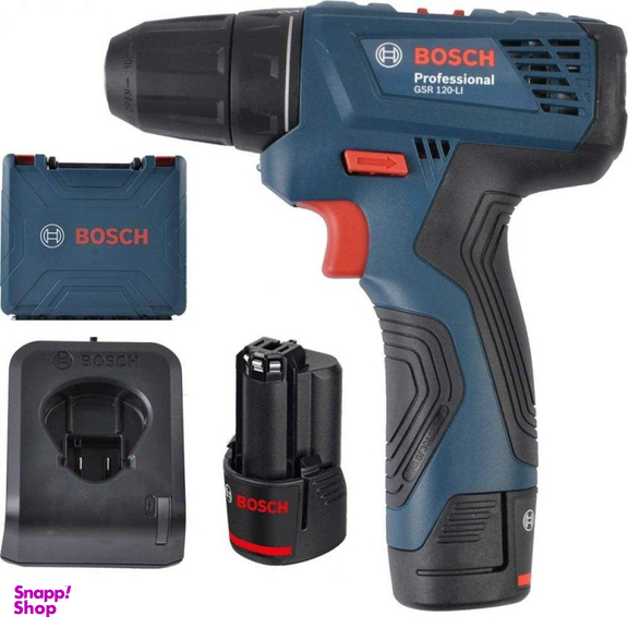 دریل پیچ گوشتی بوش مدل GSR-120LI+EXTRA به همراه مجموعه 25 عددی سری پیچ گوشتی