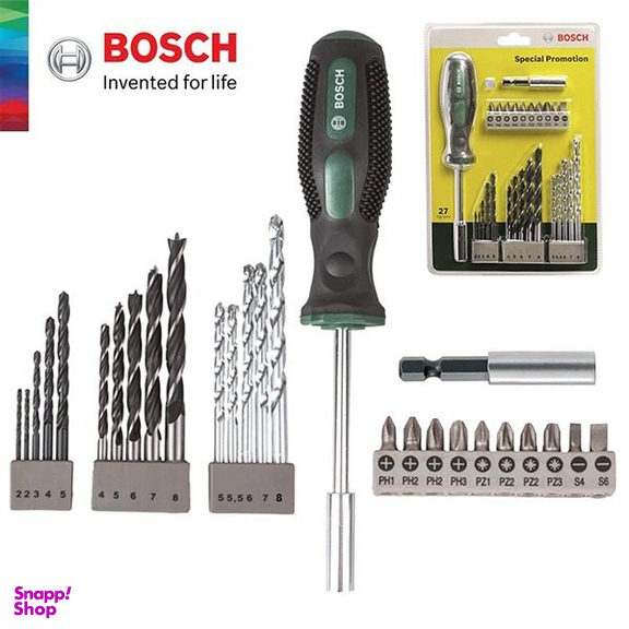 مجموعه 27 عددی سر پیچ گوشتی و مته بوش (Bosch) مدل 2607017201