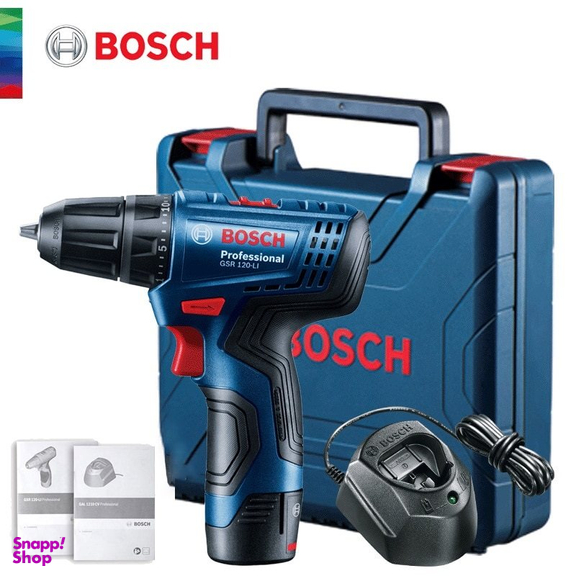 دریل پیچ گوشتی بوش مدل GSR 120 Li+11 Extra